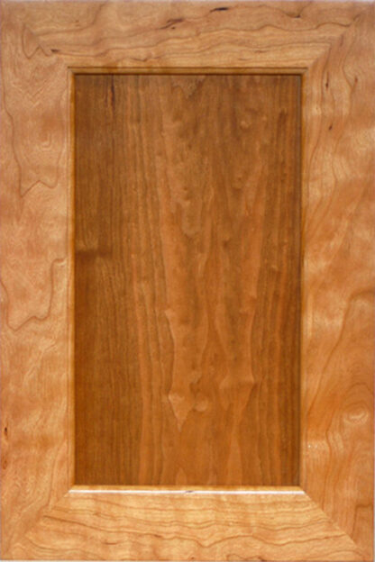 Cherry Flat Panel Mitered Wood Cabinet Door