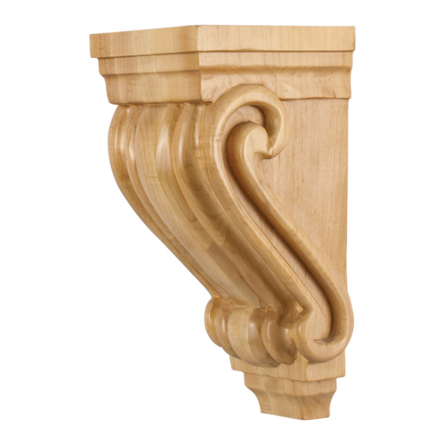 CORC-1 traditional scrolled wood corbel